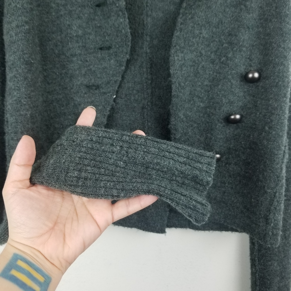 Free People Green Button Up Sweater - Picture 4 of 7